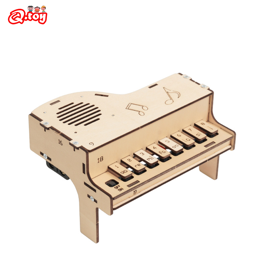 Diy Electronics Parts - DIY Wooden Electronic Piano Model Teenager