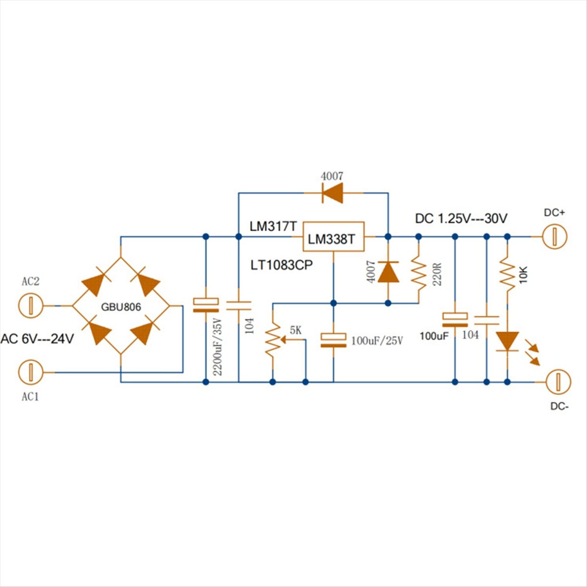Diy Electronics Filament - Delighted- Adjustable Linear Regulated Power Supply