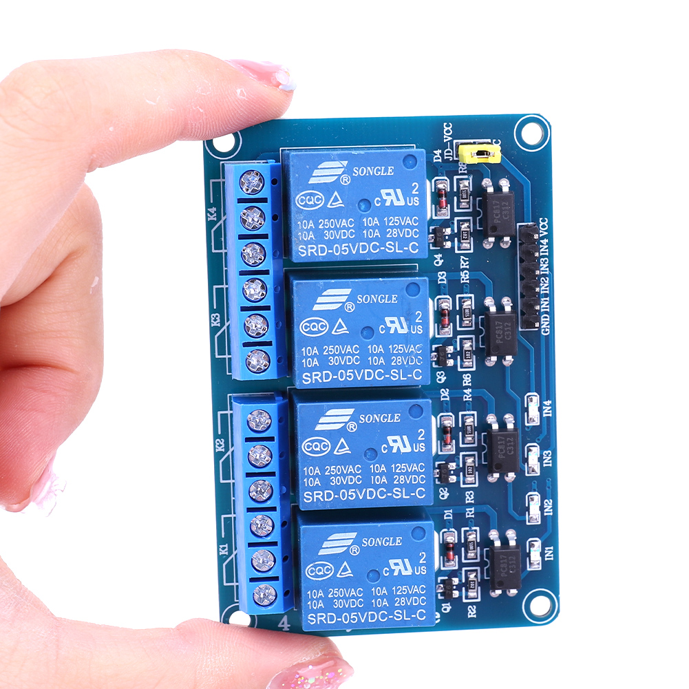 5V 12V 4 Channel Relay Board w - đánh giá và giá Relay Module 5V