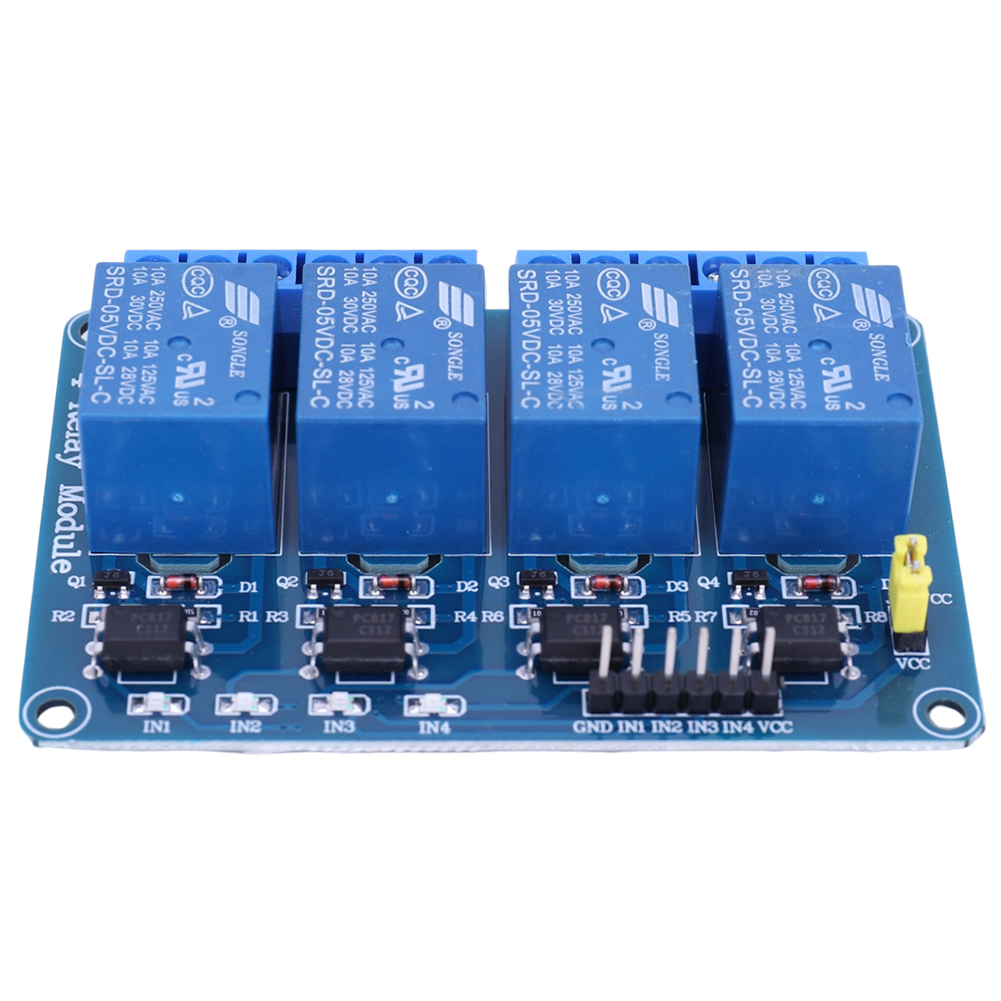 5V 12V 4 Channel Relay Board w - đánh giá và giá Relay Module 5V