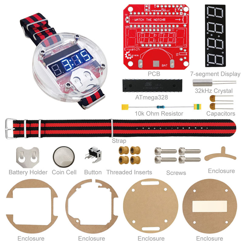 Single Chip LED Kit Clock DIY  - đánh giá và giá Diy Electronics Parts