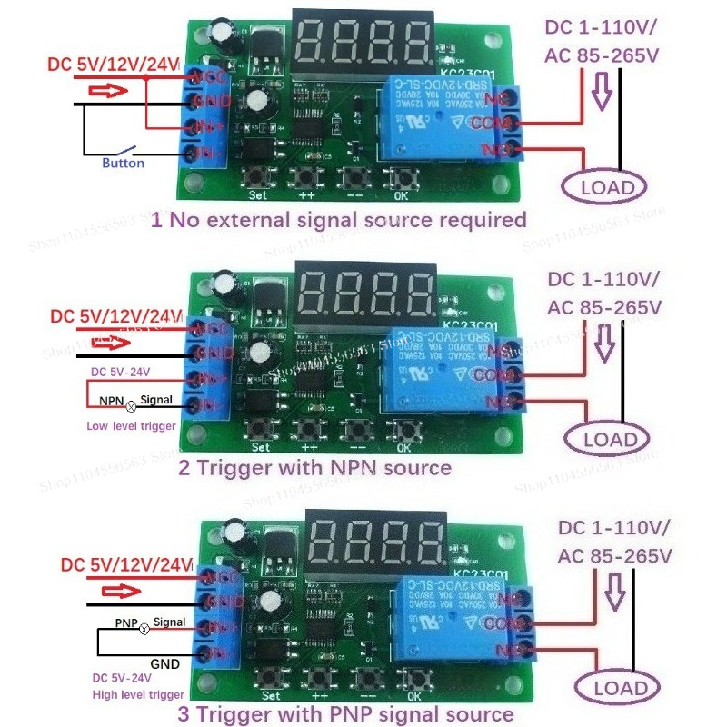 Multifunction Pulse Counter Sw - đánh giá và giá Relay Module 5V