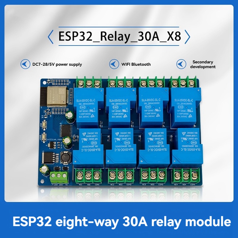 8 Channel Relay Module 30A DC7 - đánh giá và giá Relay Module 5V