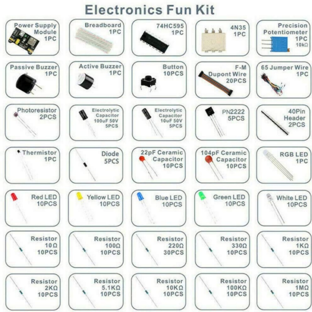 Electronic Components Electrol - đánh giá và giá Hobby Diy Electronics Kit