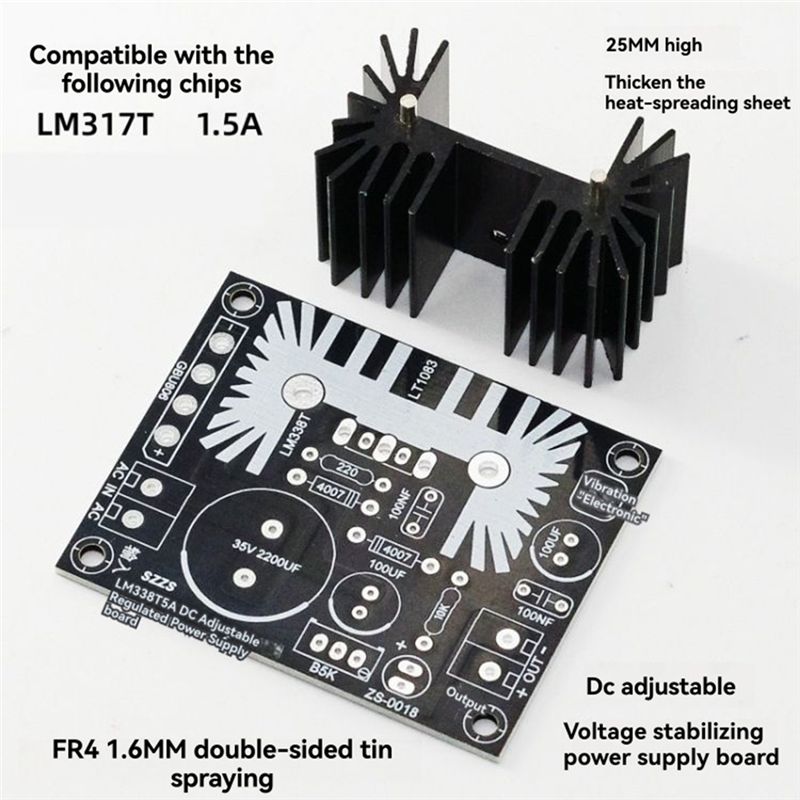 Adjustable Linear Regulated Po - đánh giá và giá Diy Electronics Filament