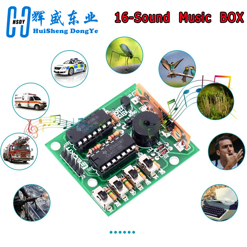 16 Music Sound Box BOX-16 Boar - đánh giá và giá Hobby Diy Electronics Kit