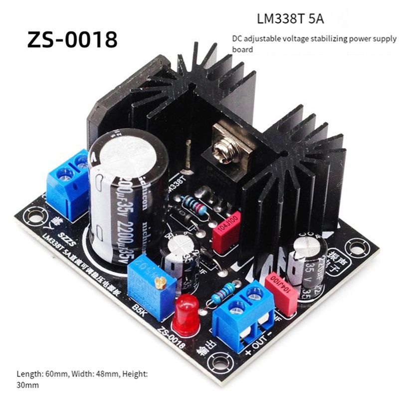LM338 5A Output Adjustable Lin - đánh giá và giá Diy Electronics Filament