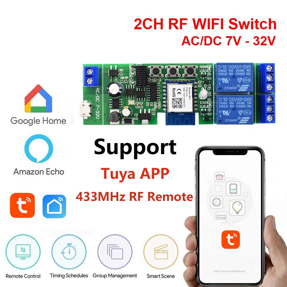 Alexa Smart Switch Tuya Smart  - đánh giá và giá Relay Module 5V