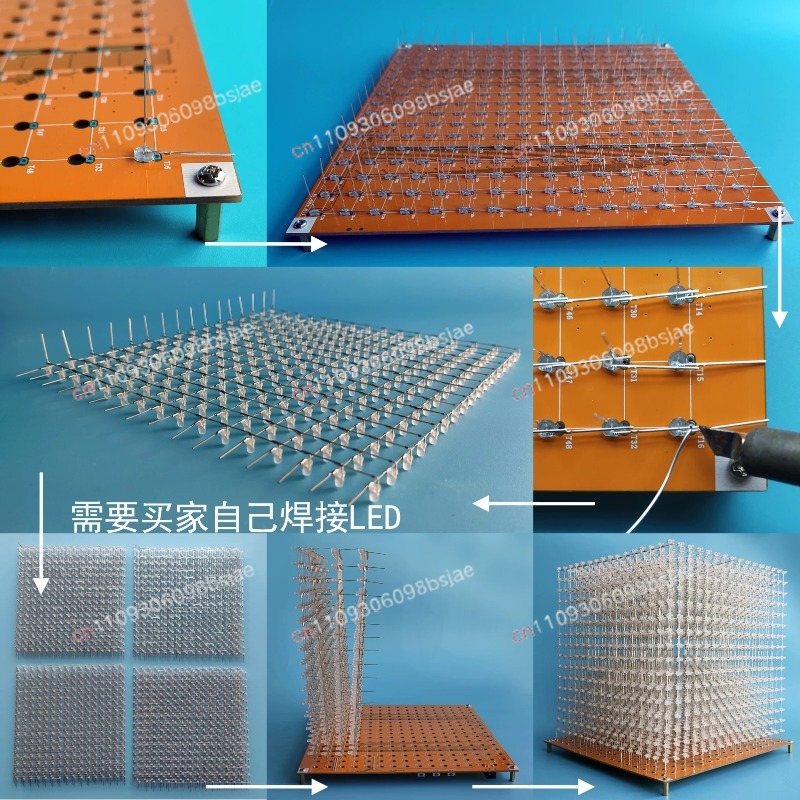 3D16MINI Light Cube Kit 16X16X - đánh giá và giá Diy Electronics Parts