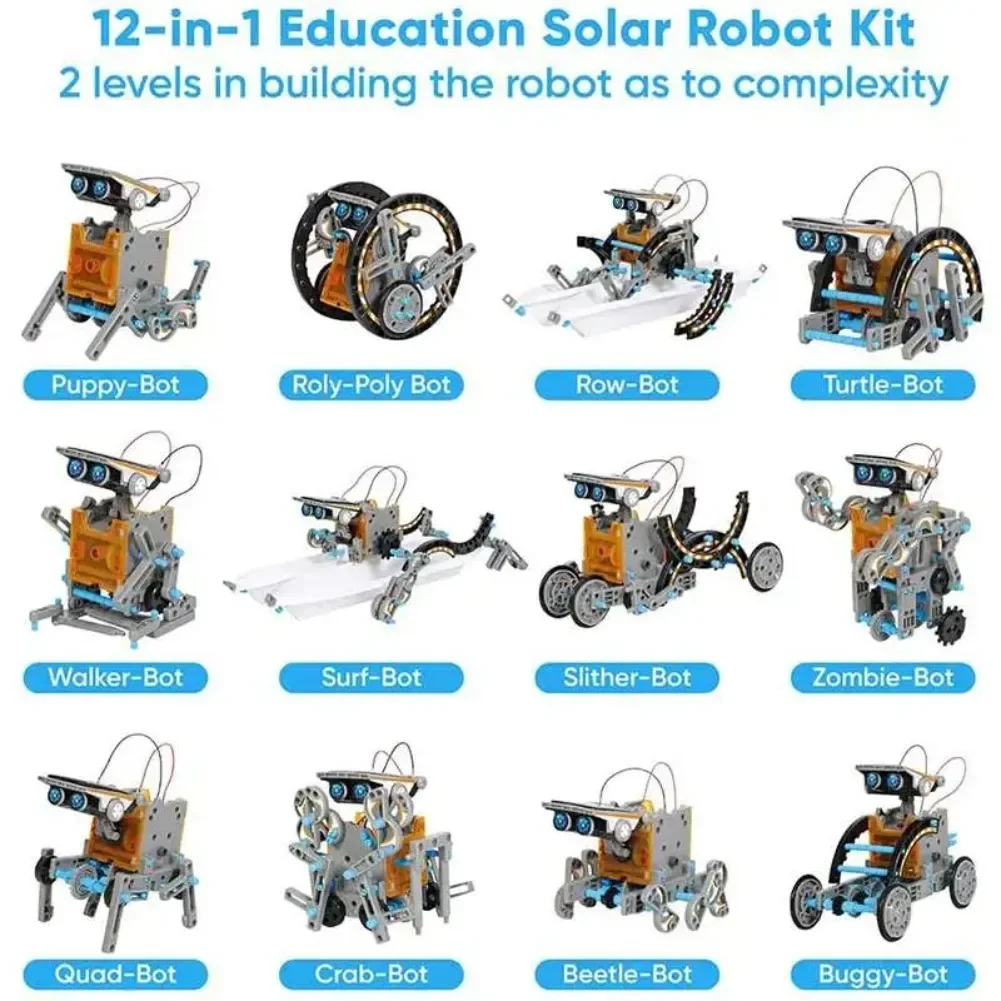 13 in 1 Solar Powered Robot Sc - đánh giá và giá Diy Electronics Parts